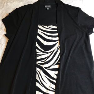 EN FOCUS PETITE DRESS - BLACK - Size 14P